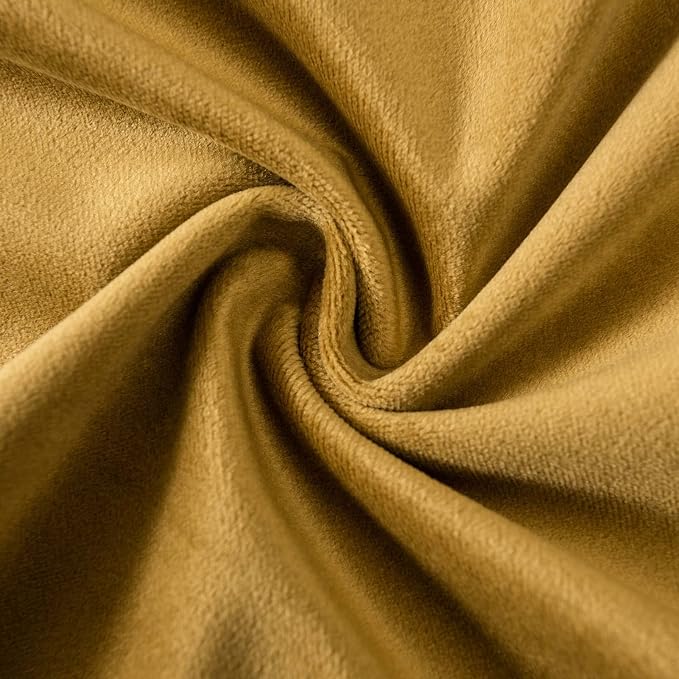 12x20 Decorative Lumbar Velvet Throw Pillow Covers Set of 2,Mustard Yellow | JUSPURBET Cozy Soft Velvet Pillowcases with Invisible Zipper for Modern Couch Sofa Bed Living Room Bedroom Home Decor