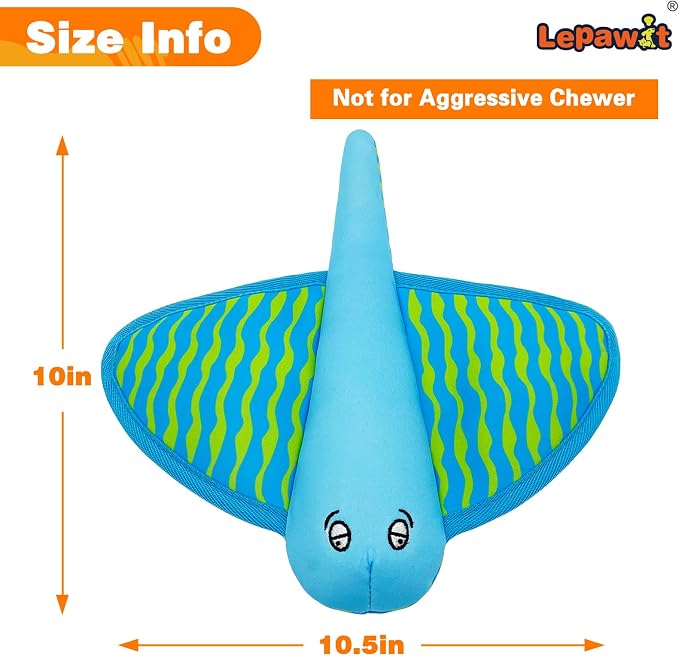 Squeaky Dog Toys, Floating Dog Toys for Indoor or Outward Play, Interactive Dog Gifts for Small and Medium Dogs – Manta