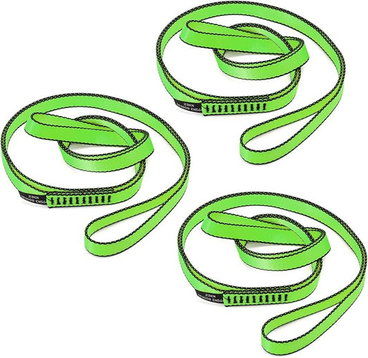 18MM Nylon Climbing Sling Runner 23KN CE2008/EN566 Strong Webbing Straps for Rock Climbing,Mountaineering, Rappelling, Swing, Yoga Hammock etc