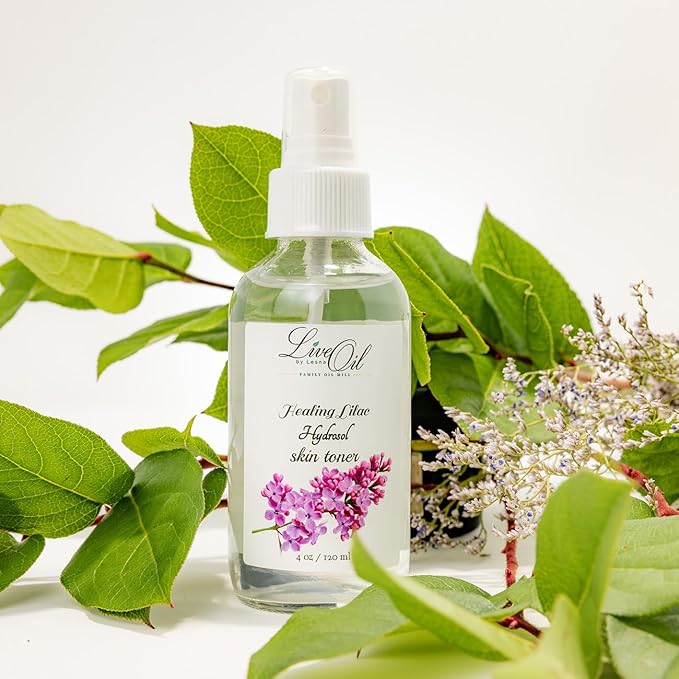 Lilac Hydrosol Facial Toner – Organic Flower Water | Refreshing Aromatherapy Mist for Face & Hair | Balancing, Cooling & Hydrating | Small Batch Distilled | 4 fl oz