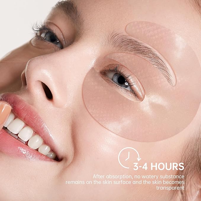 Novoy 7 Pairs Bio-Collagen Real Deep Eye Patches - 6-in-1 Retinol Overnight Eye Patches for Dark Circles, Puffiness & Wrinkles | 2% Caffeine+Hyaluronic+Niacinamide, Korean Popular Eye Mask - Lavender