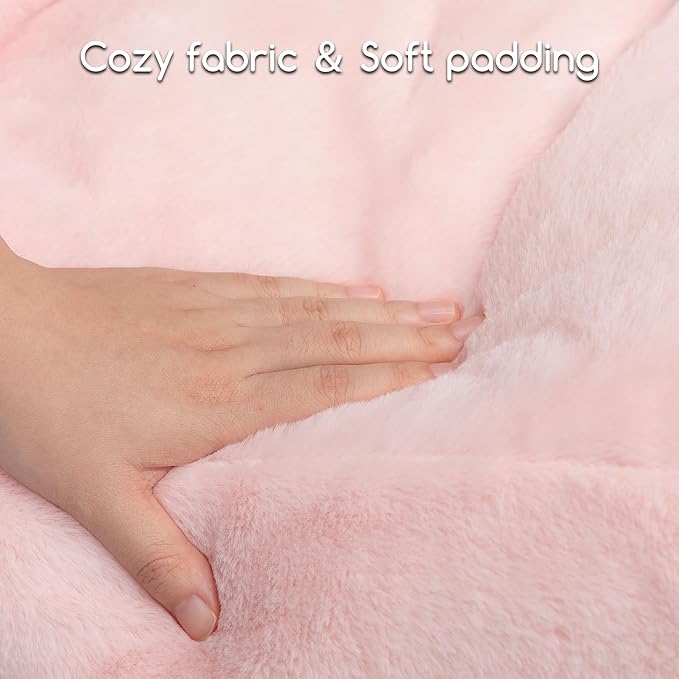 Hollypet Small Dog Large Cat Bed Puppy Couch Beds for Pets up to 25 lbs | Fluffy Dog Cat Couch Plush Soft Warming Pets Beds with Machine Washable Cover and Non-Slip Bottom