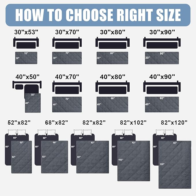 Smiry Waterproof Reversible Pet Couch Covers for Dogs | Pet Friendly, Soft Fabric, Washable Sofa Furniture Protector for Dogs Cat Kids, Checkered (40"x70", Dark Grey/Beige)