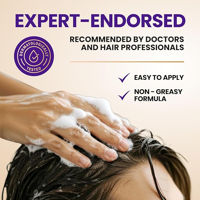 Thickening Hair Growth Shampoo For Women & Men, Biotin Shampoo, Intensive Repair for Thinning Damaged & Frizzy Hair, Split End Care, Sulfate & Paraben Free