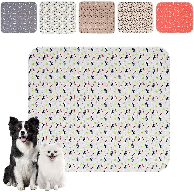 Puppy Pads for Dogs, 2026 New Washable Puppy Pads with Pheromones, Pee Pads for Dogs & Cats, Durable Leak-Proof & Anti-Slip Pet Training Pads for Home & Travel, Reusable (White, 15.7" x 23.6")
