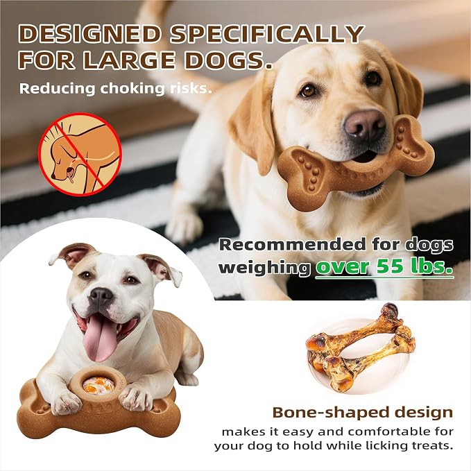 Niumowa Frozen Dog Treat Toys - Indestructible Chew for Large Dogs