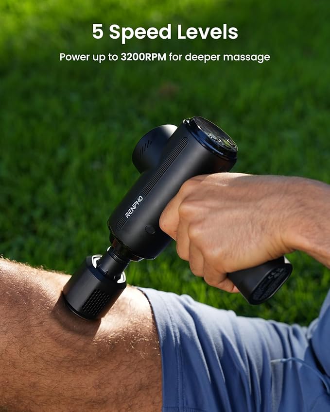 RENPHO Active Thermacool 2 Massage Gun with Heat and Cold, Valentine's Day Gifts, [2026 Upgraded] Percussion Deep Tissue Handheld Neck Massager, FSA Approved, Muscle Masajeador for Men Women HSA