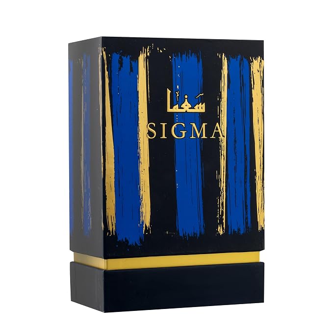 ARIAZ Sigma Men’s Eau De Parfum 3.4 Oz - Fresh Spicy Aromatic Cologne with Cinnamon, Nutmeg, Lavender, Amber & Woods - Daytime Fragrance for Spring & Summer
