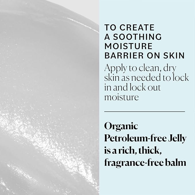 Sky Organics Organic Petroleum-free Jelly, Multi-Purpose Skin Care Balm with Organic Shea Butter, Coconut Oil, Olive Oil & Vitamin E, Moisturizing Lip Balm & Moisturizer for Dry Skin, 2.5 Oz w Ebook