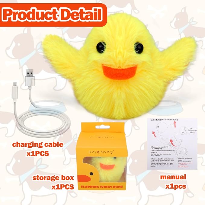 Mity rain Interactive Dog Toys Duck