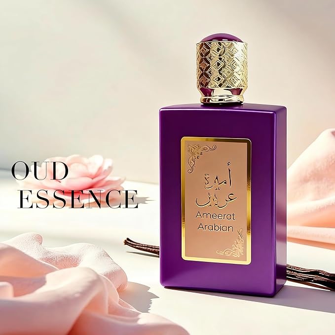 A CENTER Ameerat Arabian Women's Eau de Parfum | 100ml Oriental Strawberry Rose Scent | Premium Cologne-Style Feminine Fragrance Gift for Her
