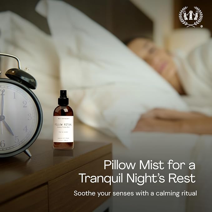 Muse Apothecary Pillow Ritual - Aromatic, Calming and Relaxing Pillow Mist, Linen and Fabric Spray - Infused with Aromatherapy Essential Oils - 8 oz, Cara Orange + Fig + Blackberry Vanilla, 2 Pack