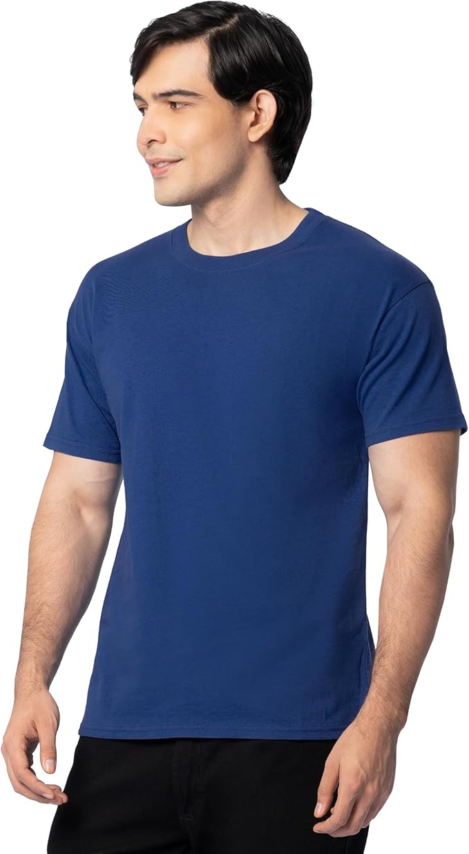 Fruit of the Loom Men's Eversoft Cotton Odor Control & Breathable Moisture Wicking T-Shirts