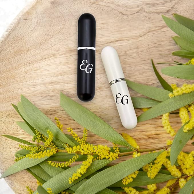 Edens Garden Essential Oil Inhaler – Personal Aromatherapy Nasal Stick with Cotton Wick, Portable for Travel & On-The-Go Wellness – Refillable, Multi-Use Scent Diffuser for Essential Oils - Black