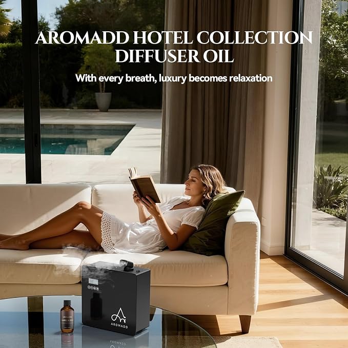 AROMADD AROMADD Vanilla Silk Hotel Diffuser Oil Inspired by Luxury Hotel Collection Scent, Warm Sandalwood & Amber Aroma, Premium Fragrance Oil for Waterless Diffusers, Long-Lasting,6.76 fl oz(200 mL)