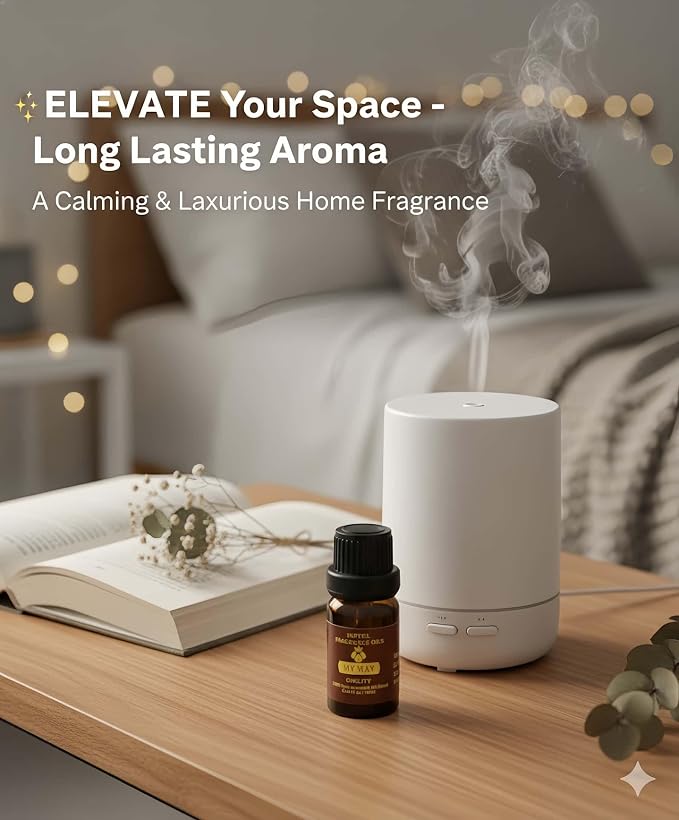 Hotel Diffuser Oil Essential Oils Set, Inspired by Luxury 5-Star Hotel, Baccarat Rouge, Dream On, Dubai, My Way, Santal, Fragrance Oil Set 5X10ML (0.34 fl oz)
