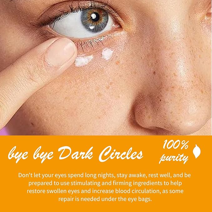 Vitamin C Eye Cream Puffiness Remover Serum Anti-aging & Moisturising Eye Bags Treatment for Men and Women