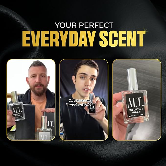 ALT. FRAGRANCES Executive No. 26 - Inspired by Creed Aventus for Men, Extrait de Parfum, Long Lasting Woody Fruity Perfume for Men with Bergamot, Pineapple & Oakmoss, 60ml
