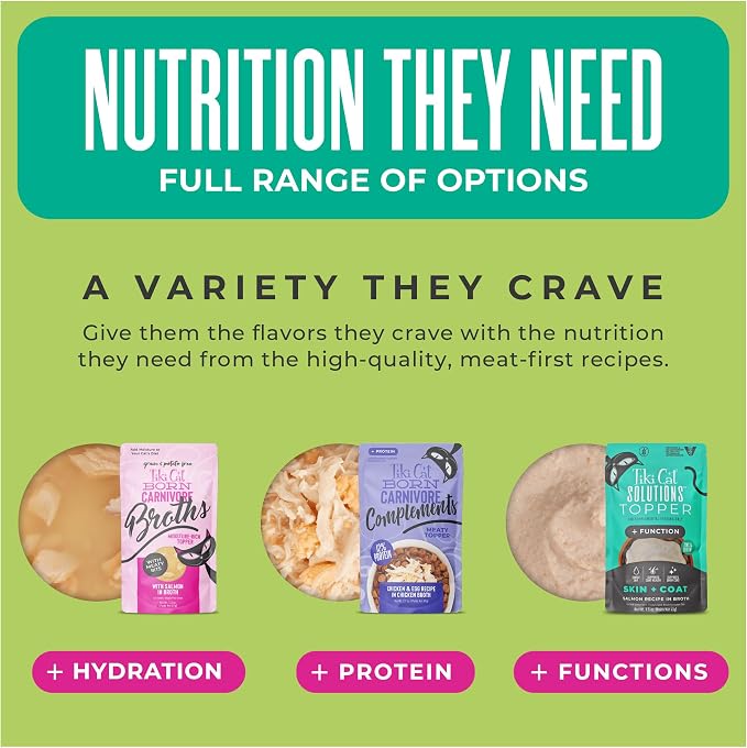 Tiki Cat Born Carnivore Dry Cat Food, Trout & Menhaden Fish Meal | Supports Healthy Weight and Immune System, Crunchy Kibble Texture, 66 Percent Animal Ingredients, Grain Free Recipe