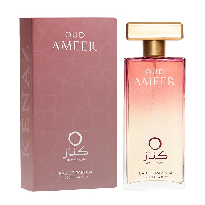 KENAZ AROMATIC ARTISTRY OUD AMEER | Men's Fragrance | Perfume for Men | Musky top note | 100 ml pack | 3.4 Fl. Oz. | Amber and Oriental fragrance | Gift for Men | Eau de Parfum EDP