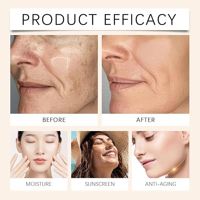 Foundation 4 In 1 Liquid Foundation, Long Lasting Waterproof, Spf 50+,& Longwearing & Waterproof, Hydrating Color Changing Foundation Light Spectrum for Gym, Sport (1pc)