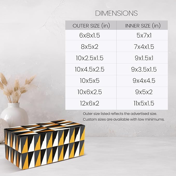 Handicrafts Home Large Decorative Storage Box with Lid, Keepsake Storage Box, Decorative Jewelry & Memory Box for Coffee Table, Shelf & Bedroom Decor, Puzzle Guild 10 x 5 x 5 (Multicolor Box)
