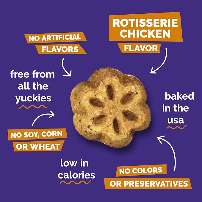 Fruitables Skinny Minis Soft & Chewy Dog Training Treats, Low Calorie Chicken & Pumpkin Recipe, Bite-Sized Rewards for Puppies & Adult Dogs, No Wheat Corn or Soy, Made in USA, 5 oz