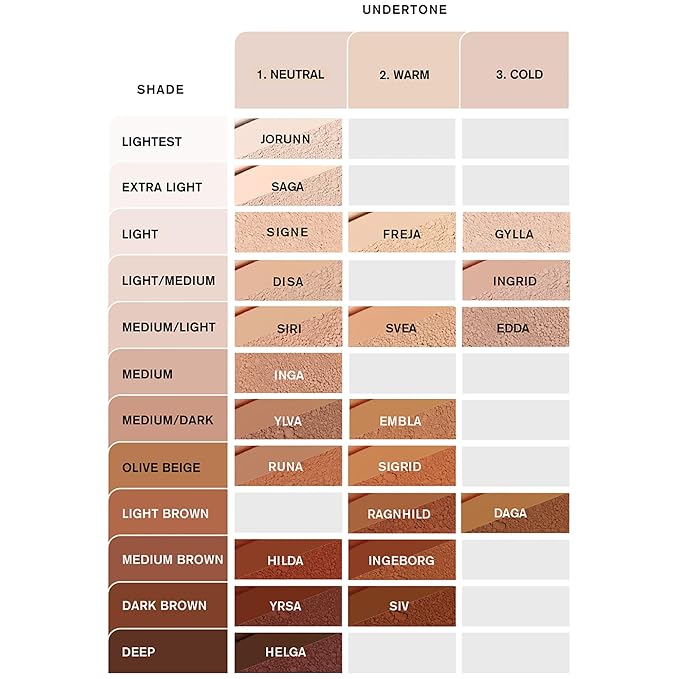 IDUN Minerals Liquid Nordic Veil Foundation - Full and Poreless Coverage, Long Lasting, Soft Matte Finish - Purified and Safe for Sensitive Skin - 306 Freja - Light Medium Warm - 0.88 oz