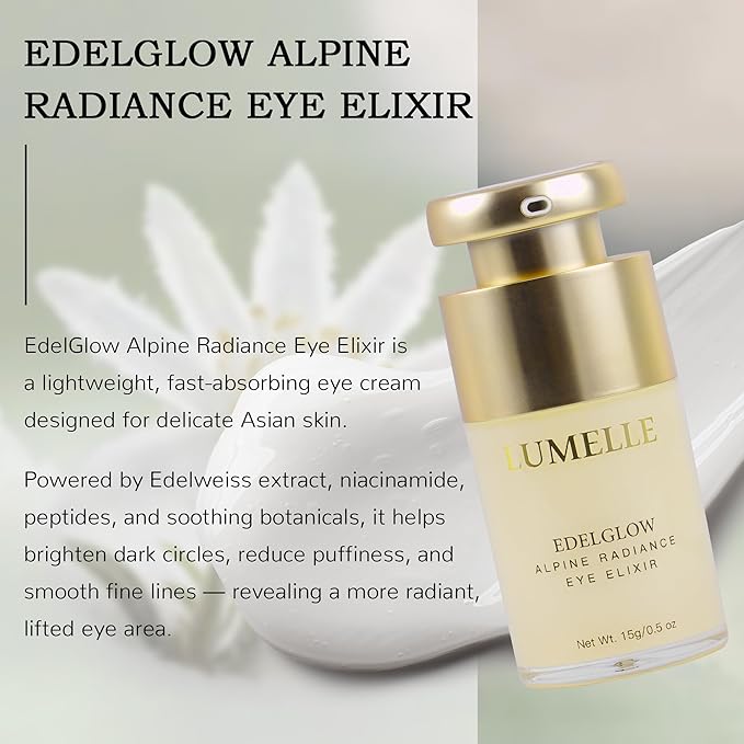 LUMELLE Alpine Radiance Eye Cream & Serum for Dark Circles, Brightening, Firming, Smoothing, Reviving Anti-Aging Skin Care