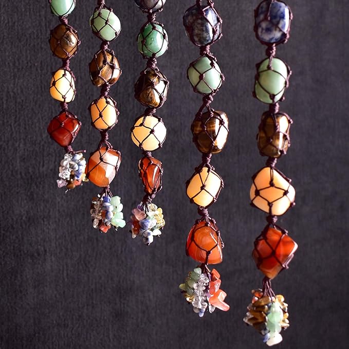 Polished Stone Set Colorful Agate Crystals, 0.8" Handpicked Tumbled Gemstones Rocks, Pebbles for Reiki, Chakra, Healing, Home Decor