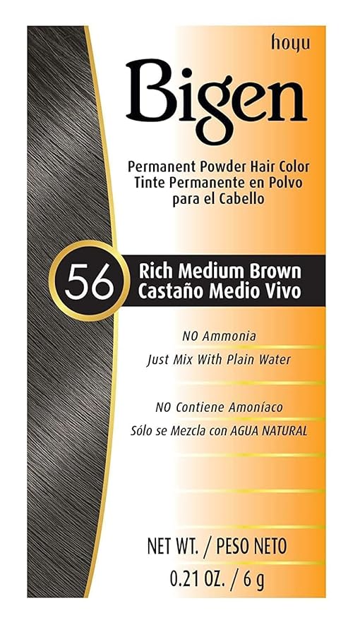 Bigen Hair Color Powder #56 Rich Medium Brown - 1 pc,(Hoyu)