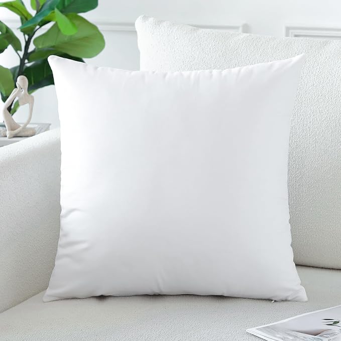 Artscope Luxury Velvet Pillow Covers Decorative Square Pillowcases Soft Solid Cushion Cases for Couch Sofa Bedroom Car Decor 22x22 Inch White