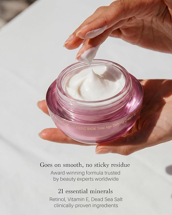 Premier Dead Sea BIOX total age defying cream, face moisturizer, Anti Aging face Cream, Intensive Wrinkle cream firming skin care, Classic collection, retinol Cream Lotion 2.4 Fl.Oz
