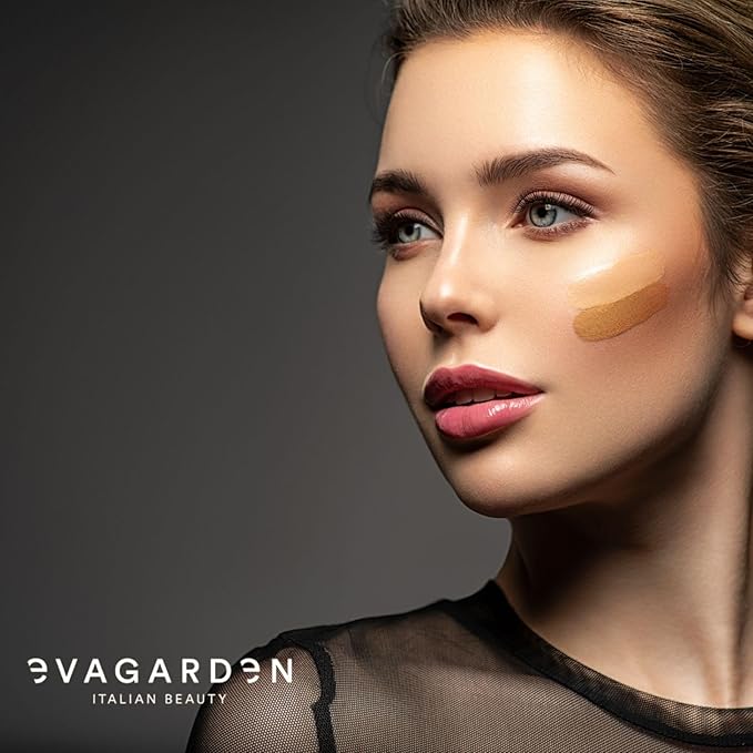 EVAGARDEN Perfect Skin Foundation - Soft Texture Ensures Excellent Coverage and Natural Finish - Visibly Reduces Signs of Aging - Smooth and Moisturizes Your Epidermis - 240 Butterum - 1.01 oz