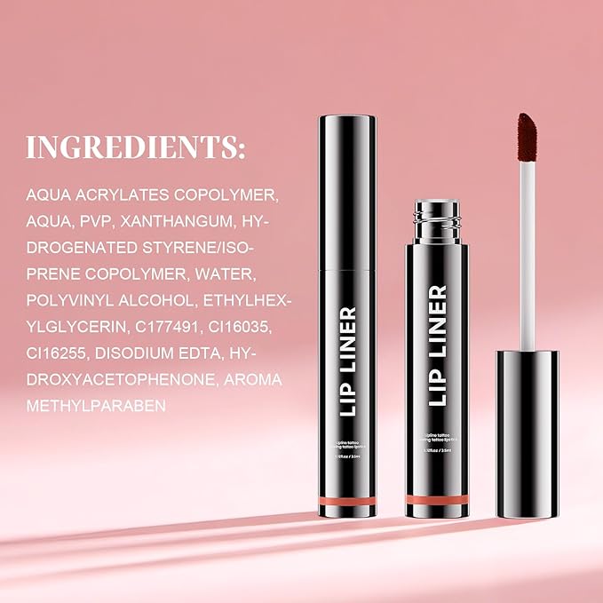 Lip Stain Peel Off - Waterproof Lip Liner, Long Lasting Transfer Proof & Smudge-Proof Lip Liner Stain Moisturizing Easy to Use Natural Lip Color (Nude)