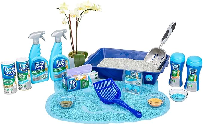 Fresh Step Cat Litter Crystals Deodorizer Non Toxic Odor Neutralizing Crystals for Litter Boxes Control Smells and Keep Home Fresh Fresh Scent 15 Ounce 12 Pack Extended Supply Cat Daily Routines | Non-toxic crystals neutralize odor at the source in any...