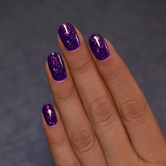 ILNP Jinx - Deep Purple Jelly Shimmer Nail Polish