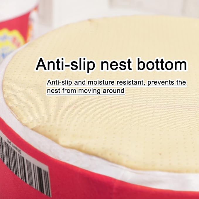 寵幸 Ramen Noodle Cat Bed, Soft Warm Washable for Cats Dogs | Creative Pet Nest, Indoor Use, Removable Cushion, Multi-Size Fit, Dog & Cat Dual Use