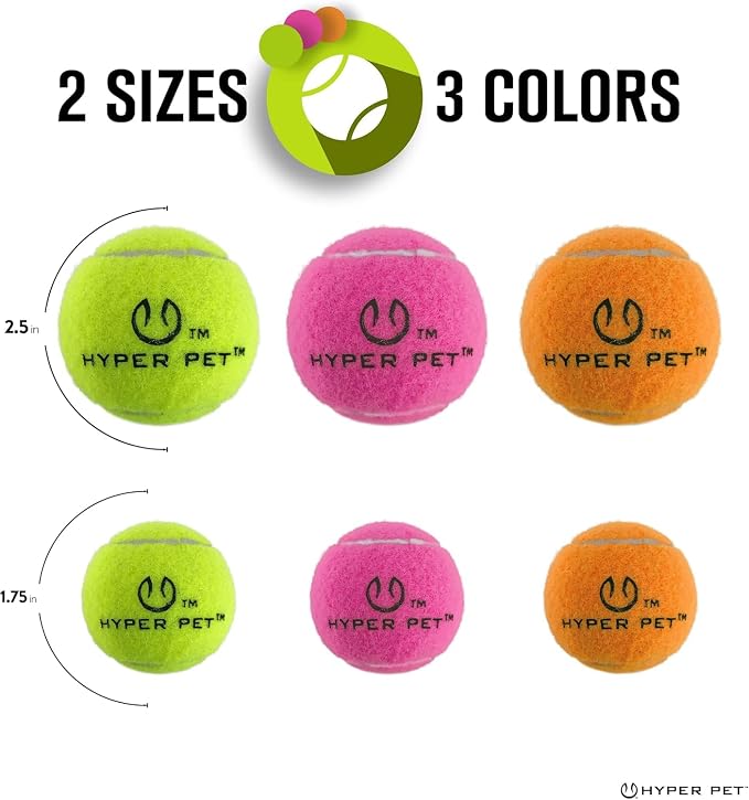 Hyper Pet Mini Extra Small Tennis Balls for Dogs, 1.75 Inch, 8 Pack, Pink
