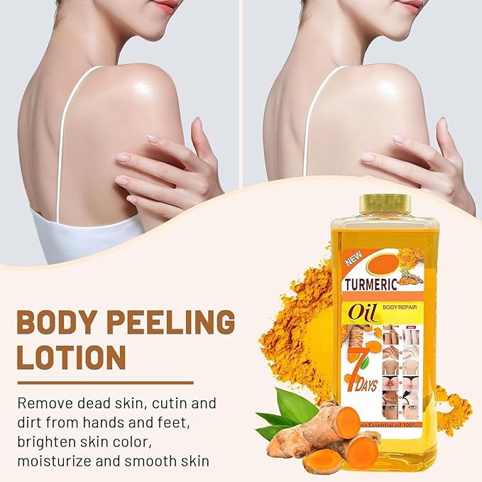 Lucift Soft 7 oil, Soft 7 Turmeric Oil, Soft 7 Turmeric oil for skin, Natural Moisturizing Nourishing for Face and Body Oil For All Skin Types