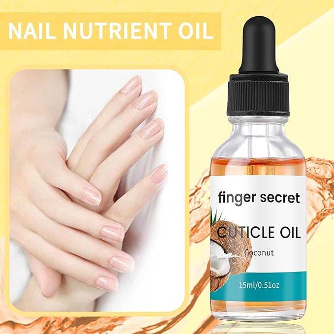 Cuticle Oil,15ml Cuticle Oil Coconut Aroma,Nail CutiCle Oils for Moisturizes&Strength Nail,Professional Manicure & Pedicure Accessory