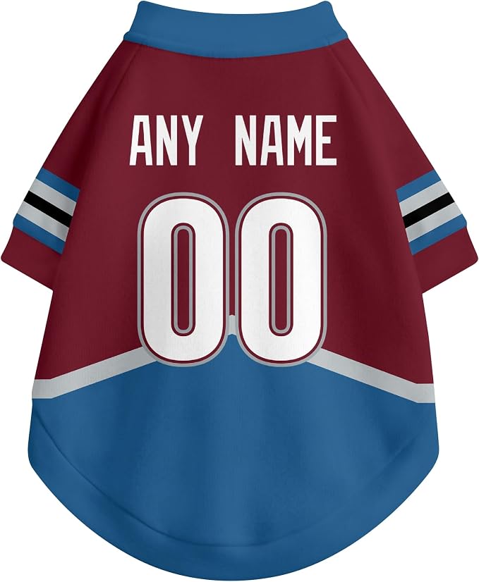 Colorado Dog Clothes Personalized Pet T Shirt for Dogs Gift | Custom Name Number Jersey Style Pet Shirt for Dog