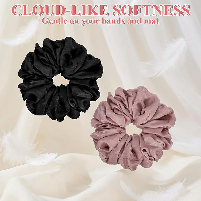 ElevateTech Yoga Mat Scrunchie Yoga Strap for Carrying Mat Durable & Elasticity Fabric MatHolder Fits All Standard YogaMats 2PCS (Mat Not Included)