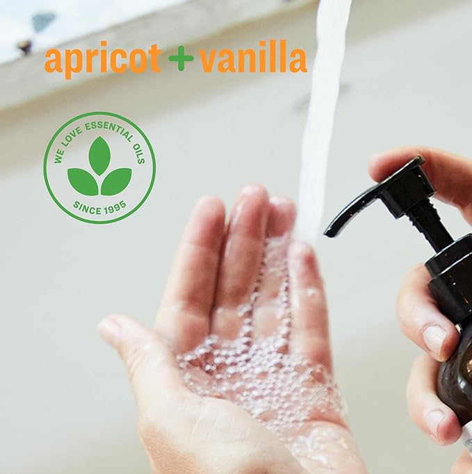 Everyone Liquid Hand Soap, 12.75 Ounce (Pack of 3), Apricot and Vanilla, Plant-Based Cleanser with Pure Essential Oils