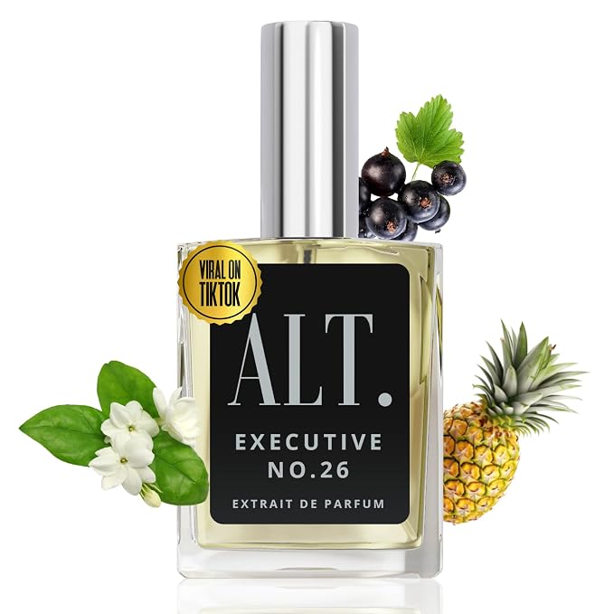 ALT. FRAGRANCES Executive No. 26 - Inspired by Creed Aventus for Men, Extrait de Parfum, Long Lasting Woody Fruity Perfume for Men with Bergamot, Pineapple & Oakmoss, 60ml