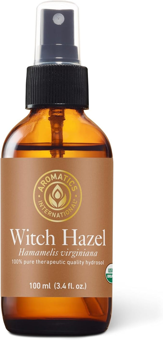 Aromatics International Witch Hazel Hydrosol 100ml | Herbal Multi-Purpose Natural Aromatic Mist for Skin, Home & Daily Use