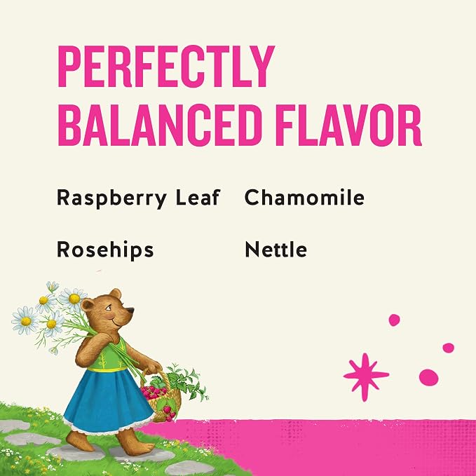 Celestial Seasonings SheWell Raspberry Leaf Wellness Tea, Caffeine Free, 16 Tea Bags Box (Pack of 2)