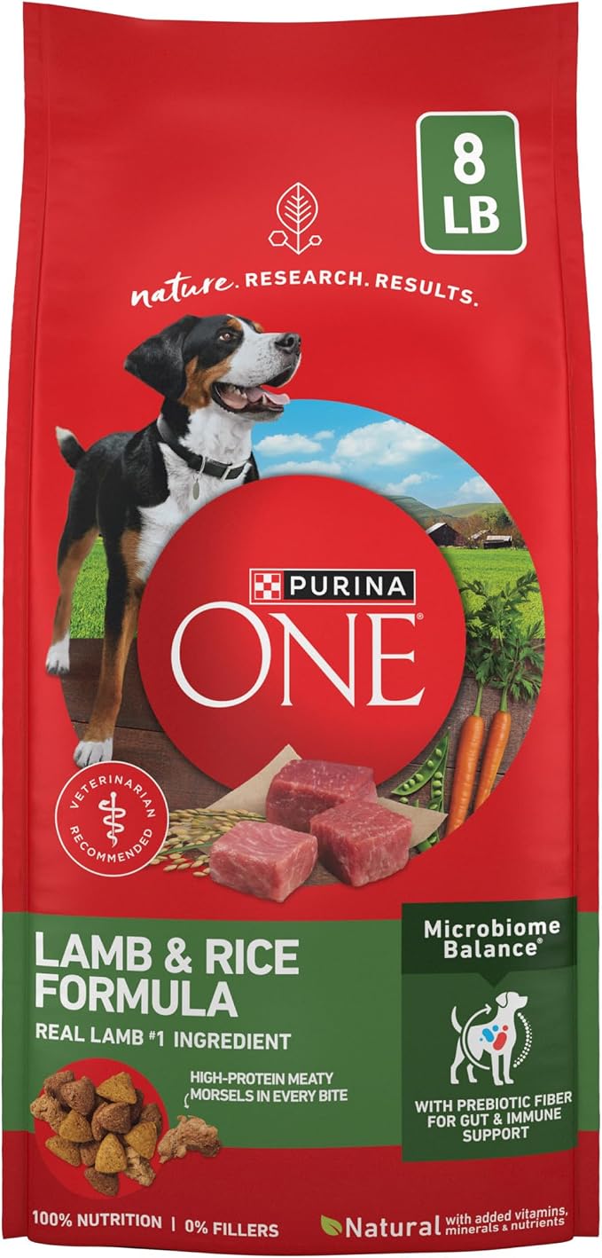 Purina ONE Dry Dog Food Lamb and Rice Formula - 8 lb. Bag