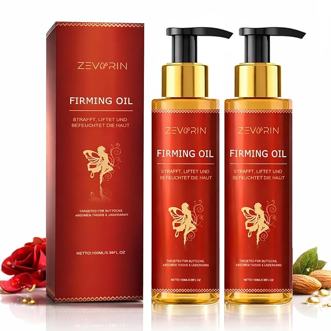 Body Firming Oil - Skin Tightening & Hydrating, for Arms, Legs, Stomach, Deep Moisturizing Body Oil (2 Pack)