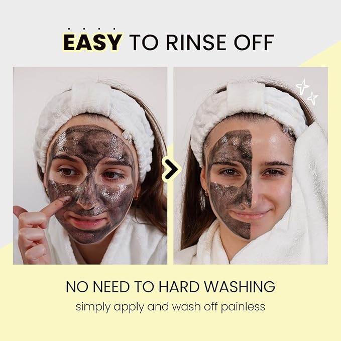 Coxir TXA Black Rice Pore Mask – Korean 3-in-1 Wash-Off Mask Serum| Pore Purifying, Blackhead Care, Hydrating, Skin Toning Treatment with TXA & Black Rice |Vegan K-beuaty Face Mask [50ml/1.69 fl.oz]